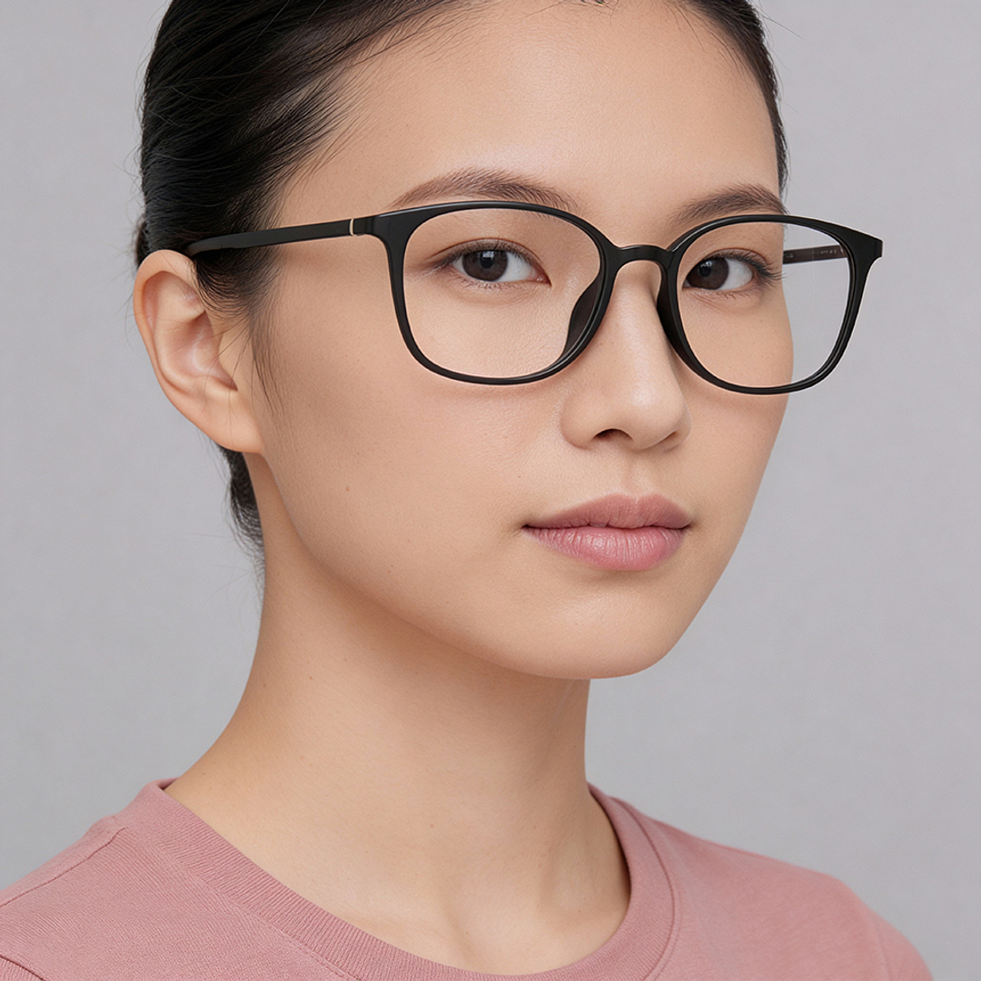 OWNDAYS | AIR Black Full Rim Wellington left side